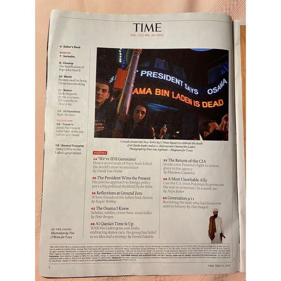 TIME magazine Special Report: The End of Bin Laden 68 pgs May 20, 2011 - Picture 2 of 13